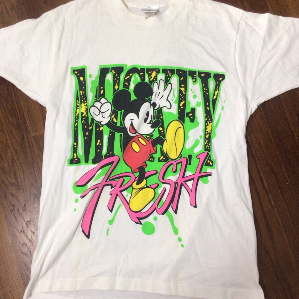 Vintage 90s Disney Mickey fresh single stitch T-shirt XL USA made